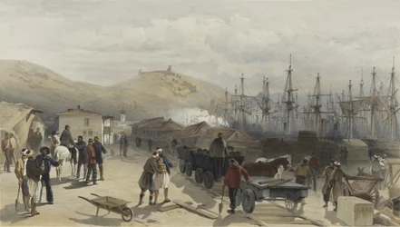La Ferrovia a Balaklava guardando a Sud, 1855